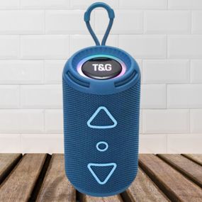 Колонка портативна Bluetooth T&G TG656 blue синя