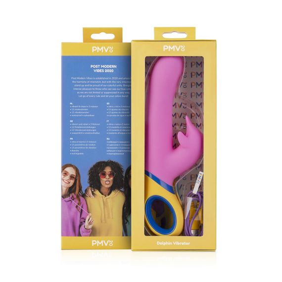 Вібратор-кролик PMV20 Dolphin Vibrator: Ротація стовбура, подвійна стимуляція, кліторальний стимулятор "Дельфін" | Зображення 9