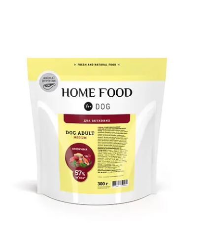 Сухий корм для дорослих собак «Яловичина» DOG ADULT MEDIUM Для активних 300 г