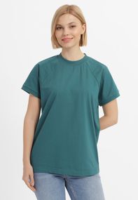 Футболка жіноча з рукавом-реглан зелена, 2XL