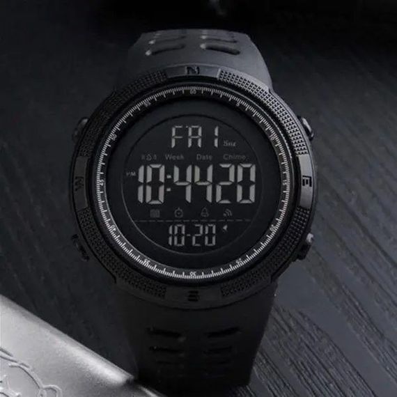 Брендові чоловічі годинники SKMEI 1251BK, Новий командирський годинник, Годинники CV-418 чоловічі спортивні | Зображення 2