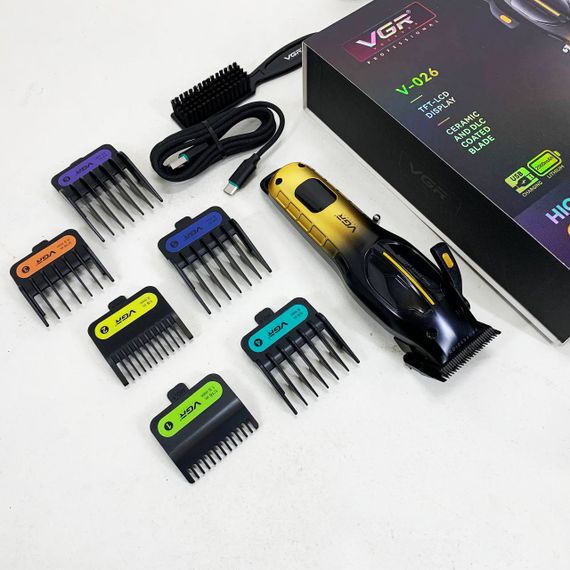Акумуляторна машинка для стрижки VGR V-026 GOLD. Колір: золотий | Зображення 9