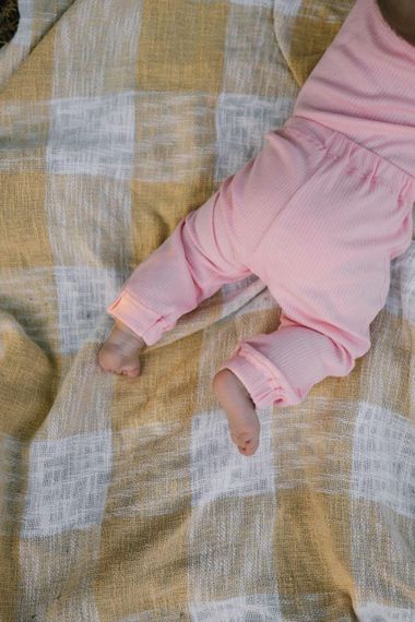 Дитячий комплект для малюка боді майка та штанці, інтерлок рубчик, рожевий | Зображення 2