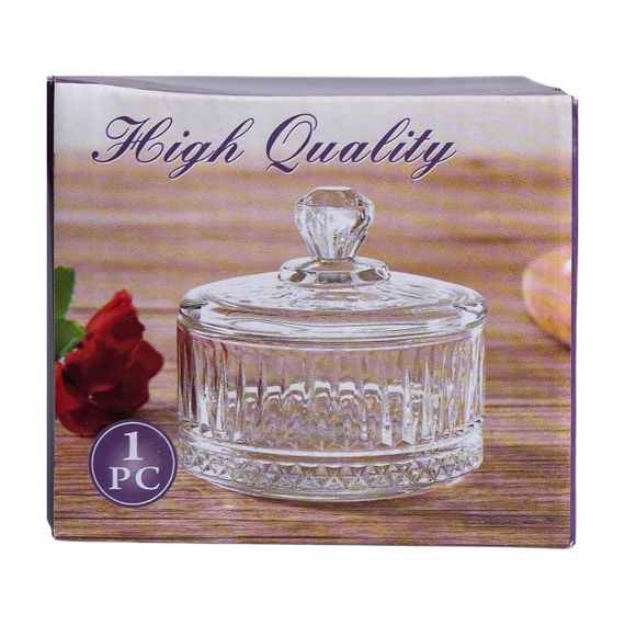 Цукерниця з кришкою Ø 6.5 см скляна HP-YH-29 | Зображення 5