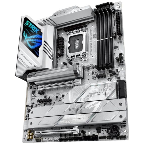 Материнcкая плата ASUS ROG STRIX Z890-A GAMING WIFI s1851 Z890 4xDDR5 M.2 DP HDMI Wi-Fi BT ATX белый 90MB1I90-M0EAY0 | Зображення 3