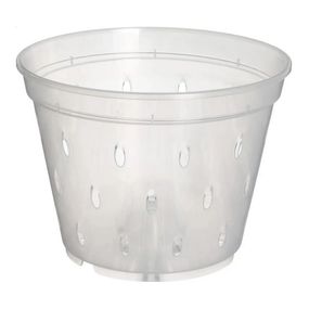 Горщик для орхідей Алеана дренажний прозорий 14 х 10,5 см