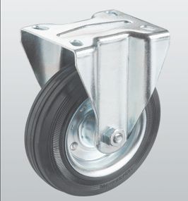 Колесо неповоротное PROFI с крепёжной панелью 1407-PF-160-R