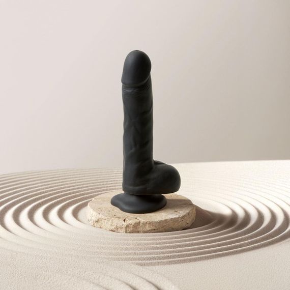 Фалоімітатор з вібрацією і ротацією Strap-On-Me Rotating & Vibrating Realistic Dildo - L - Black Sex Aura | Зображення 5