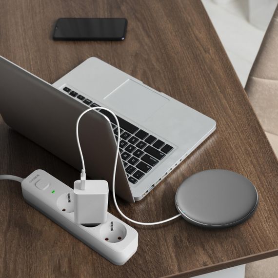 Мережевий подовжувач VIDEX ONCORD з/з 3п 3м (3x1.5мм) з кнопкою White | Зображення 9