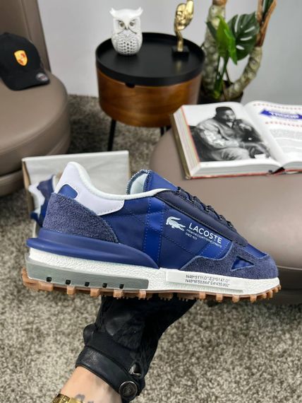 Чоловічі кросівки Lacoste Elite Active PRM Navy White (топ якість) A4396 45 28,5-29 см | Зображення 5
