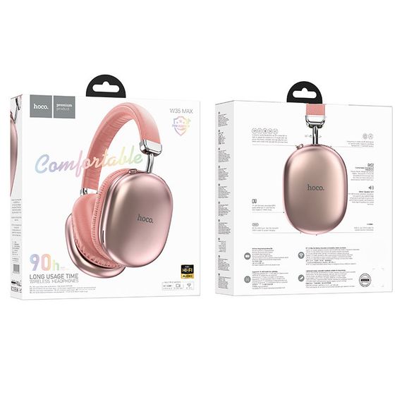 Накладні бездротові навушники Hoco W35 Max Joy Pink | Зображення 2