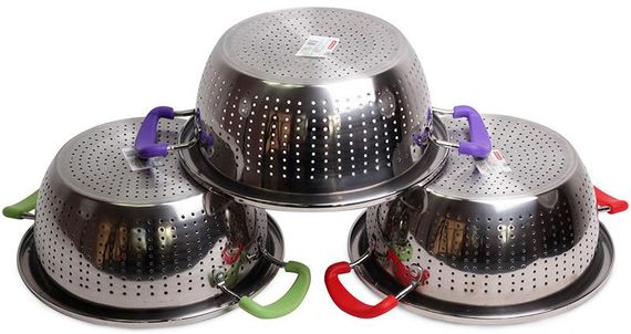 Друшляк Kamille Wiltze Ø22см з силіконовими ручками | Зображення 3