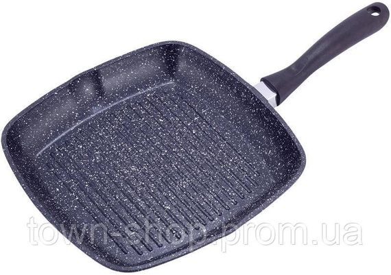 Сковорода-гриль Kamille Grill Pan 28х28см со стеклянной крышкой KM-4431 | Зображення 2
