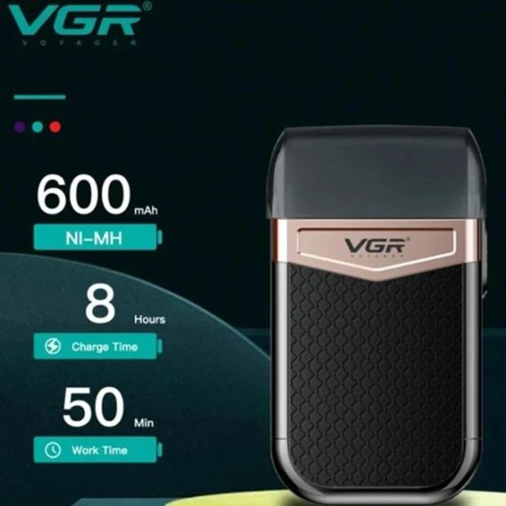 Мужская электробритва VGR V-331 для бритья бороды и усов шейвер для идеальной гладкости | Зображення 3