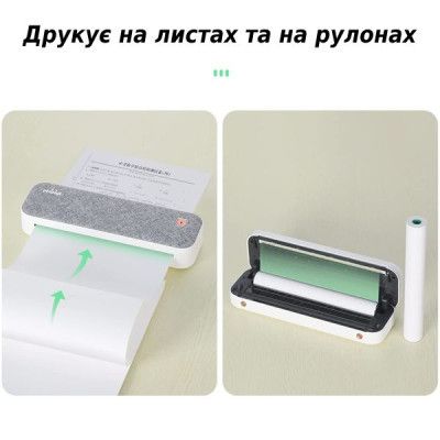 Принтер чеков UKRMARK A40PK А4, Bluetooth, USB, розовый (900798) | Зображення 7