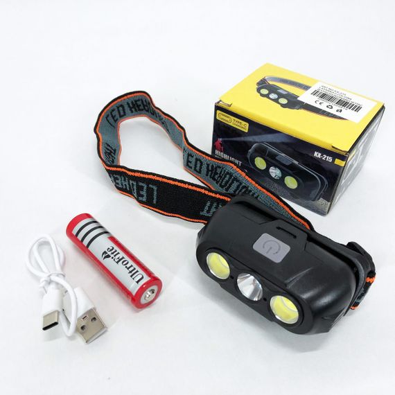 Головний ліхтарик KX-215-LED-2COB, Налобний ліхтар для електрика, Ліхтар на голову для риболовлі OU-83 | Зображення 5