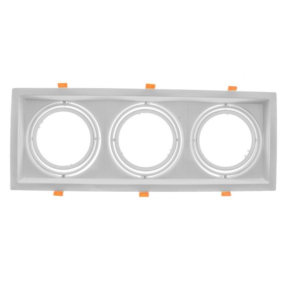 Светильник врезной  поворотный ML-020/3 AR111 WH G53 | Зображення 3