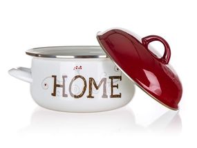 Емальована каструля HOME, 20 см
