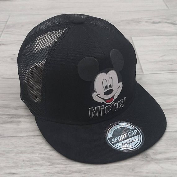 Кепка дитяча снепбек (Snapback) з сіточкою у стилі Міккі Червоний з чорним 50-54р (2225) | Зображення 5