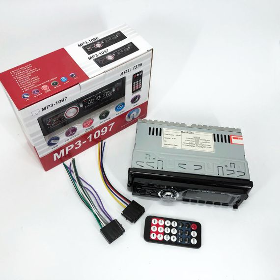 Автомагнитола MP3-1097 BT ISO со съемной панелью, Автомагнитола магнитола в авто с Usb сенсорная | Зображення 6