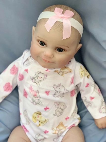 Силиконовая Коллекционная Кукла Реборн Reborn Новорожденная Девочка Уля (Виниловая Кукла) Высота 50 см | Зображення 2