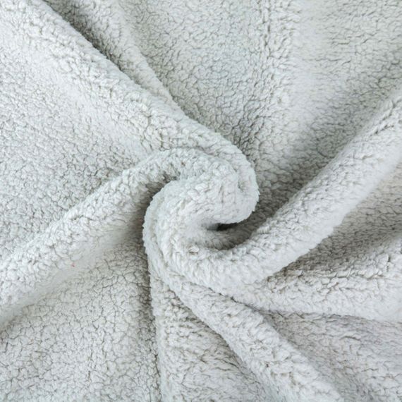 Плед-ковдра з шерпи та флісу світло-сірий Love You 150 x 200 см | Зображення 3