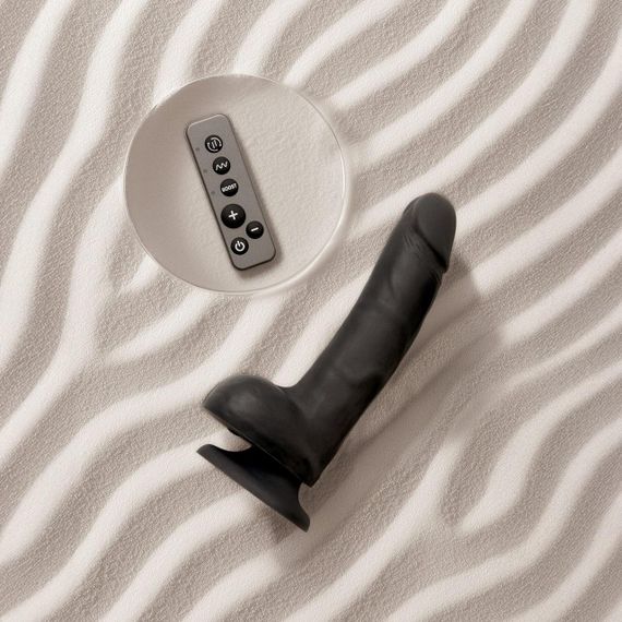 Фалоімітатор з вібрацією і ротацією Strap-On-Me Rotating & Vibrating Realistic Dildo - L - Black Sex Aura | Зображення 4