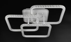 Люстра світлодіодна стельова LED світильник для квартири на стелю лед 26312 Білий 15х51х53 см.