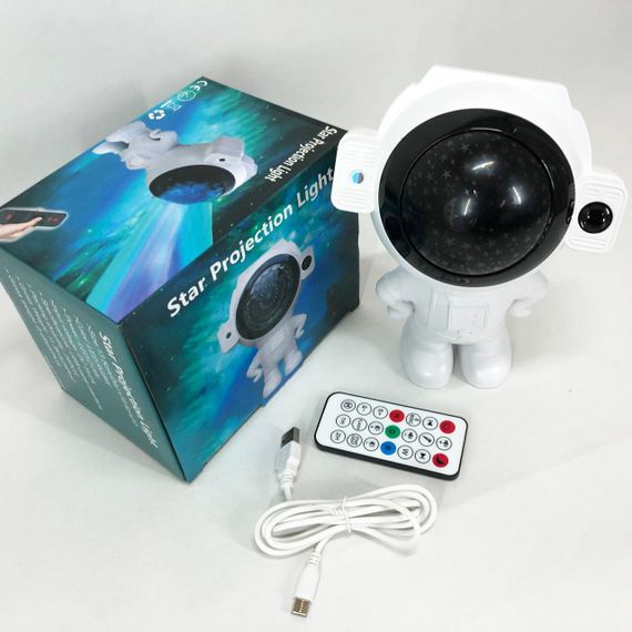 Нічник астронавт з проекцією, Дитячий лазерний нічник проектор зоряного неба космонавт BR-95 | Зображення 2