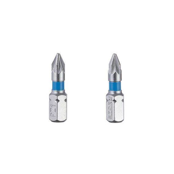 Комплект викруткових насадок PZ1 1/4" * 25 мм, S2, пак. 2 шт, STORM INTERTOOL VT-02201 | Зображення 2