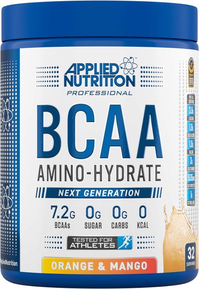 Комплекс амінокислот Applied Nutrition BCAA Powder Amino Hydrate (450g - 32 Servings) (Orange  Mango)