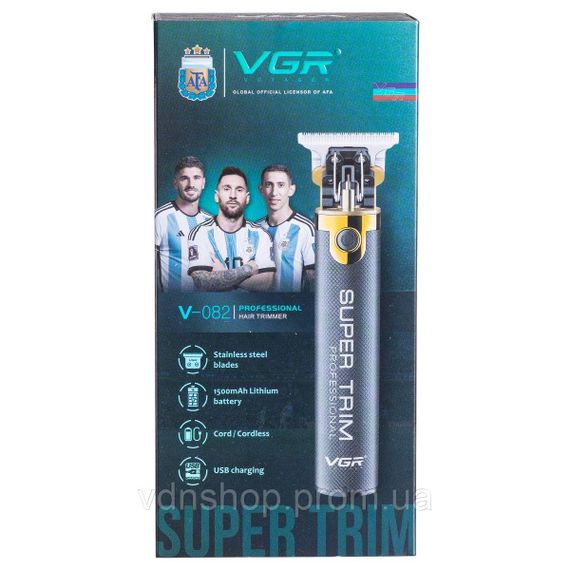 Тример для стрижки волосся акумуляторний з насадками VGR V-082 | Зображення 8
