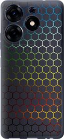 Чехол на Tecno Spark 10 Pro Переливающиеся соты "498u-3022-17620"