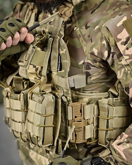 Качественная плитоноска мультикам Single sword STATIX пиксель ТР6298 | Зображення 5