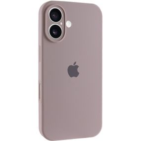 Чехол Silicone Case Full Camera Protective (AA) для Apple iPhone 16 Plus (6.7") Серый / Lavender