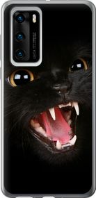 Чехол на Huawei P40 Чёрная кошка "932u-1840-17620"