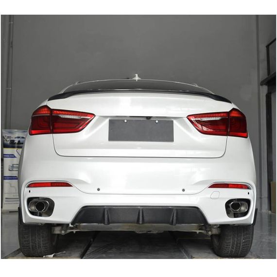Дифузор заднього бампера Карбон V1 (M-Sport) для BMW X6 F-16 2014-2019 рр | Зображення 2