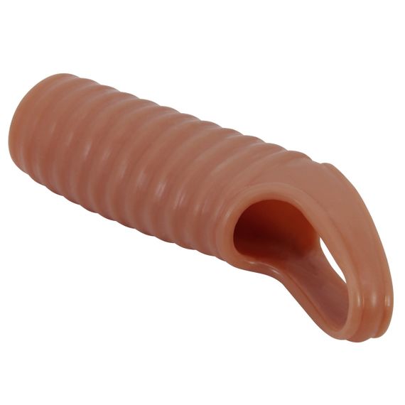 Стимулирующая насадка на пенис PRETTY LOVE Hartman ребристая, 11.2 х 2.4 см sexstyle | Зображення 4