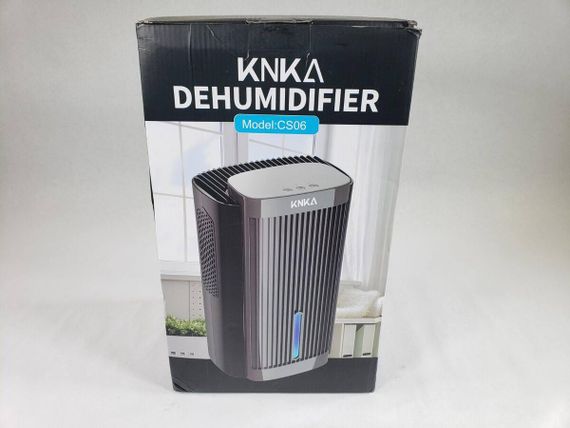 Осушитель воздуха Knka Dehumidifier CS06 80 Вт 1100 мл/д Бытовой осушитель с резервуаром для воды на 2.5 литра чорний