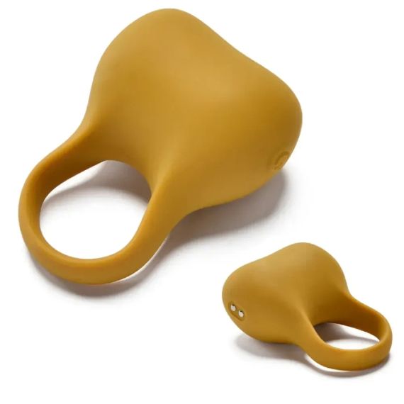 Ерекційне віброкільце Sweet Em Silky Ring з пультом, жовте, 7,6 х 5,7 см sexstyle | Зображення 2