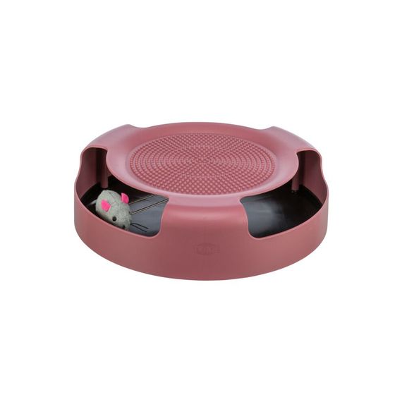 Іграшка Trixie Catch The Mouse для котів Трек ігровий з плюшевою мишкою пластик 25х6 см