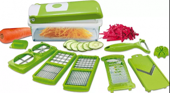 Многофункциональная универсальная ручная овощерезка мультислайсер Nicer Dicer механическая терка для овощей | Зображення 1