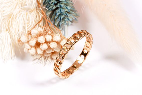 Кольцо из желтого золота 16.5