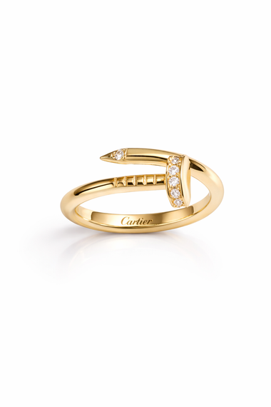 Кольцо из желтого золота с фианитами К-0535 15.5 | Зображення 2