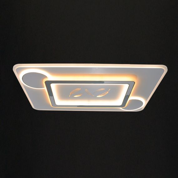 Светодиодный настенно-потолочный светильник WBL-38C/260W RM с пультом управления | Зображення 1