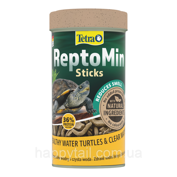 Корм для водных черепах Tetra ReptoMin Sticks — Основной рацион в палочках, 250 мл
