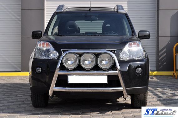 Передній захист WT018 (нерж) для Nissan X-trail T31 2007-2014рр | Зображення 1