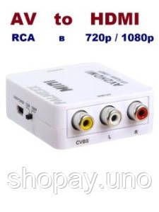 Конвертер HDMI to AV (RCA) Donli av 001 відео та звук (4273) | Зображення 4
