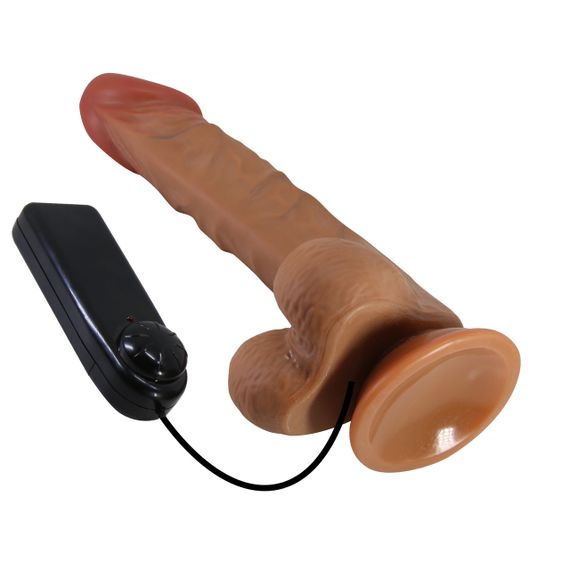 Великий вібратор на присосці BAILE - Beautiful Burag Vibration 9.4", BW-008104ZR-1 Sex Aura | Зображення 5