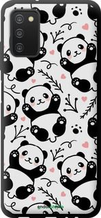Чохол на Samsung Galaxy A03s A037F Панди "4318b-2381-2448"